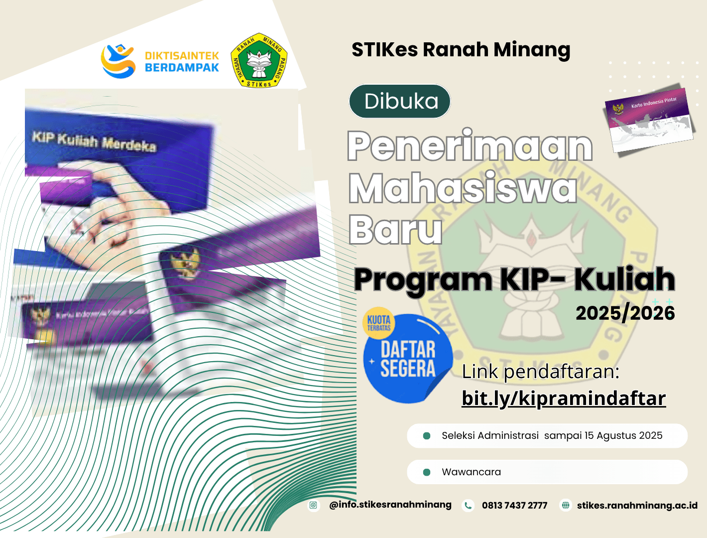 Penerimaan Mahasiswa Baru Jalur KIP-Kuliah 2025