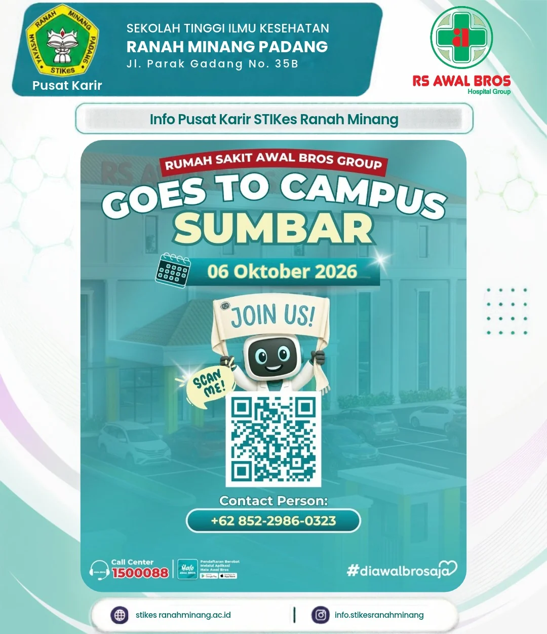 RS Awal Bros Group Goes to Campus Sumbar: Peluang Karir bagi Mahasiswa dan Alumni